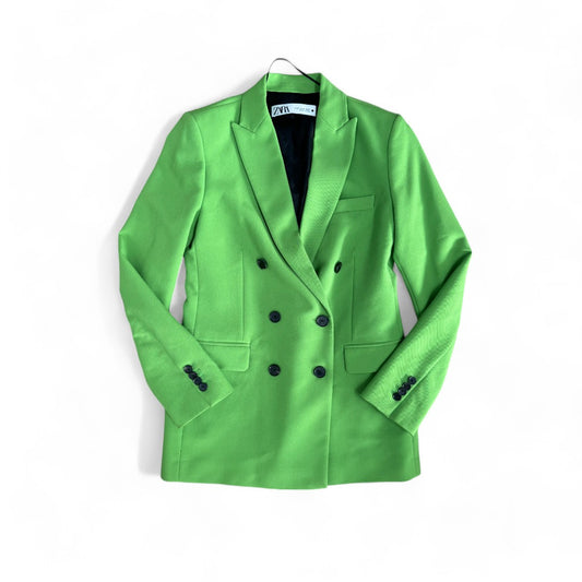 BLAZER VERT ZARA X-SMALL