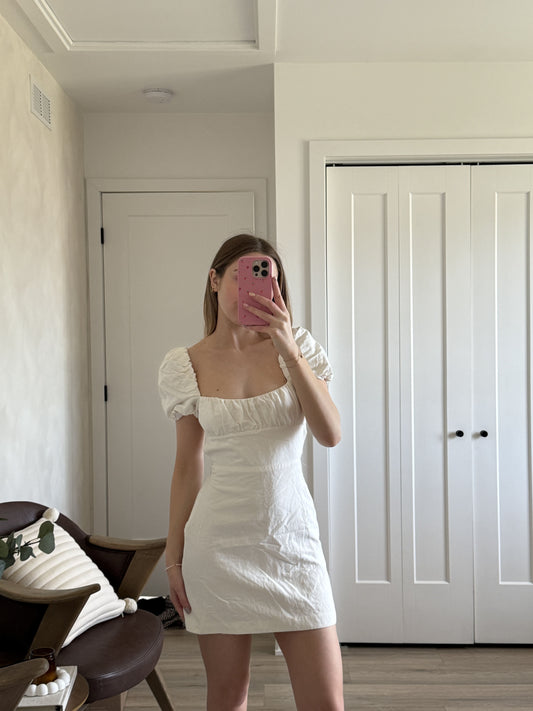 ROBE BLANCHE ZARA X-SMALL
