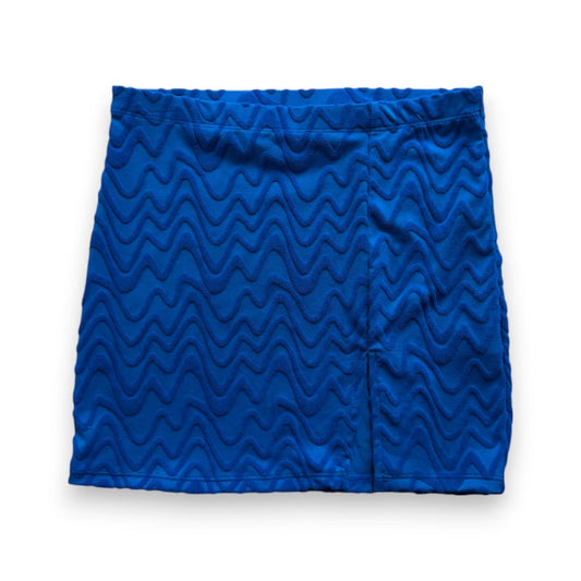 JUPE MOULANTE BLEU AVEC DES VAGUES SIMONS SMALL
