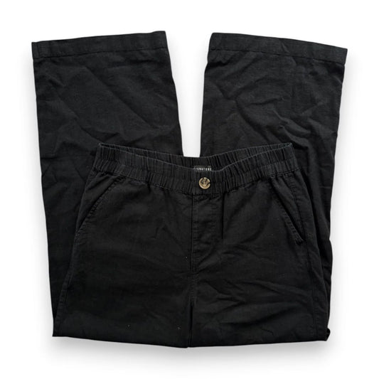 PANTALONS NOIRS TAILLE HAUTE EN LIN REITMANS SMALL
