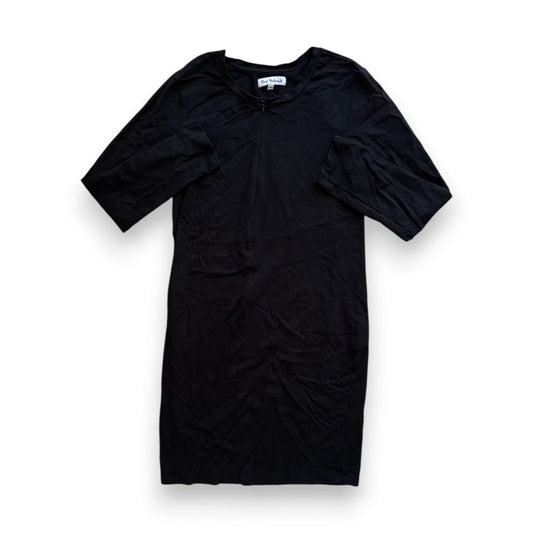 ROBE NOIRE MANCHES LONGUES ROSE MATERNITÉ MEDIUM