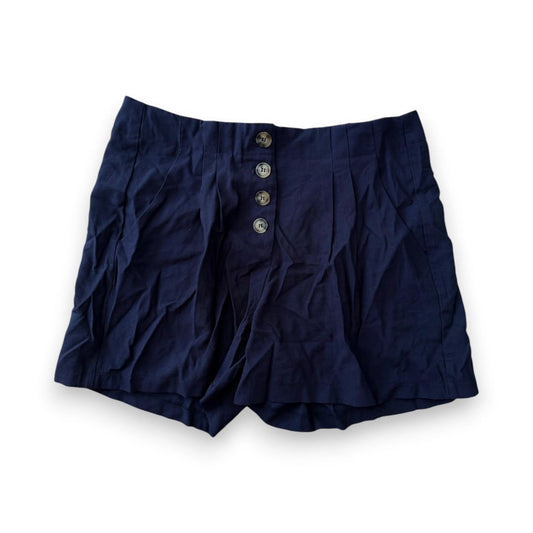 SHORTS TAILLE HAUTE BLEU MARIN LILY MORGAN LARGE