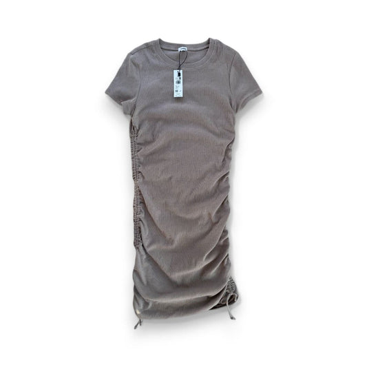 ROBE MI-LONGUE NEUVE MARRON GARAGE LARGE