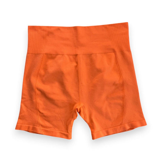 BIKER SHORTS ORANGE ATHLETIC WORKS X-LARGE