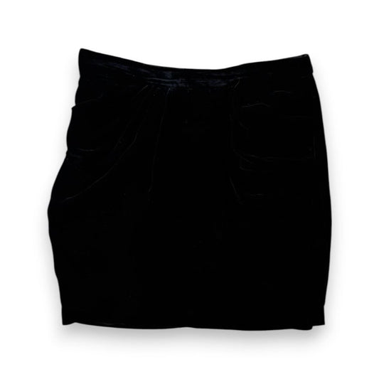 JUPE NOIRE VELOUR TAILLE HAUTE MOULANTE JACOB SMALL