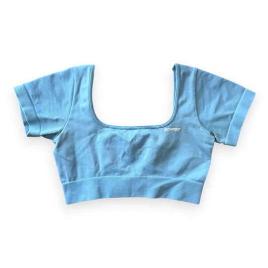 CROP TOP T-SHIRTS DE SPORTS BLEU PÂLE BO+TEE SMALL