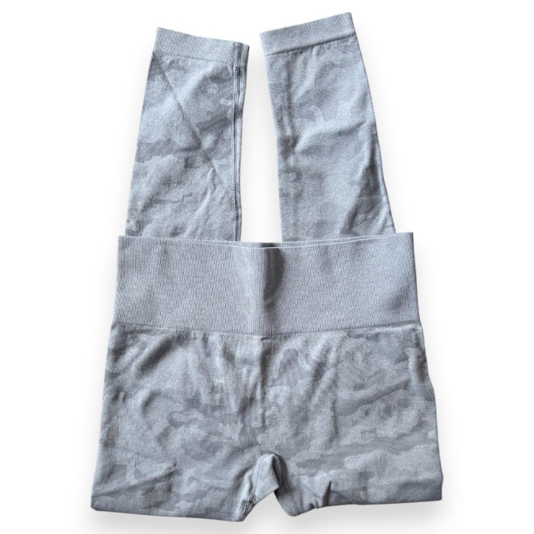 LEGGINGS GRIS DUPE GYMSHARK STYLE CAMOUFLAGE MEDIUM