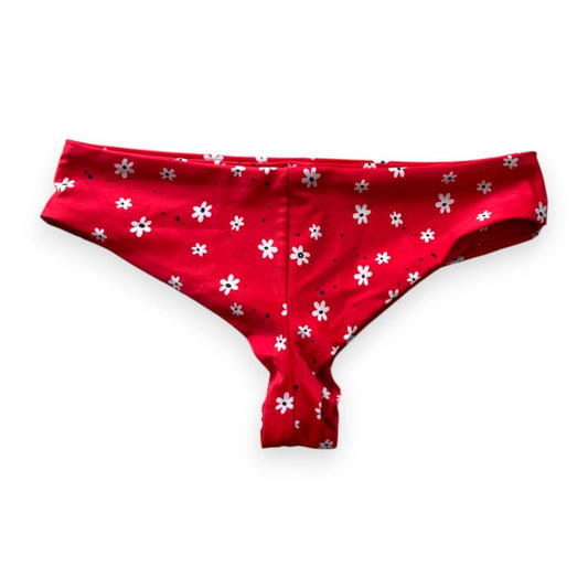 BAS DE MAILLOT ROUGE AVEC DES FLEURS SMALL