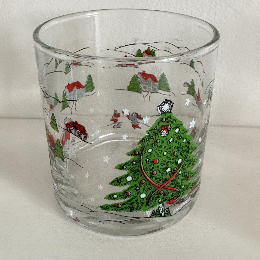 DEUX VERRES DE NOËL VINTAGE