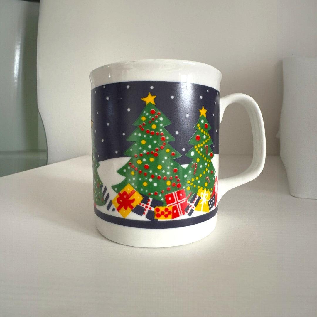 TASSE DE NOËL BLEU MARIN