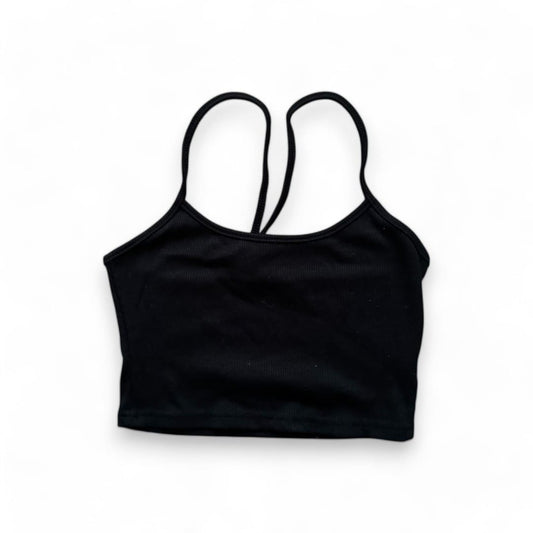 CROP TOP CAMISOLE NOIRE MP COLLECTION SMALL