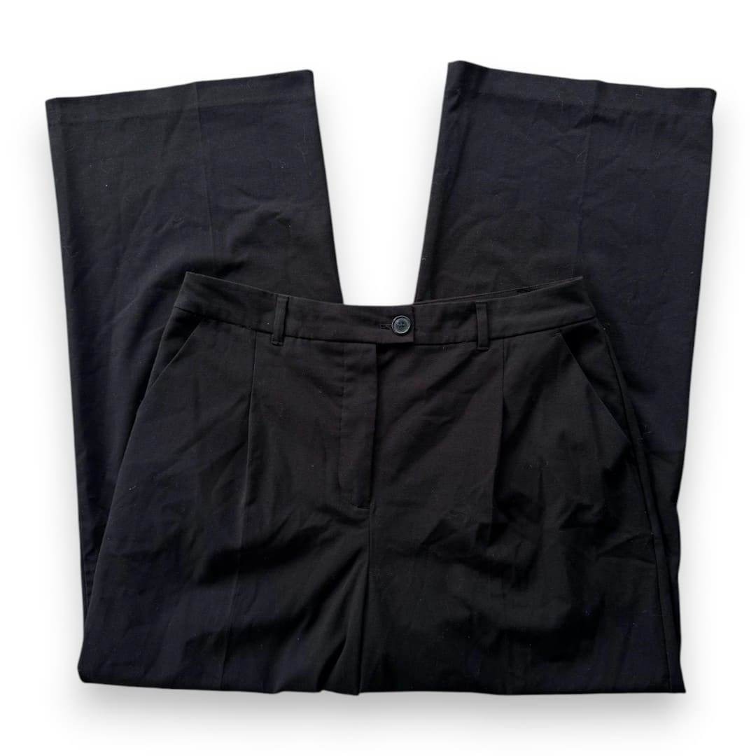 PANTALONS PROPRES TAILLE HAUTE NOIR PATTES ÉVASÉS REITMANS X-LARGE