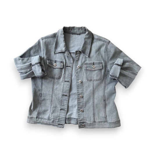 VESTE EN JEANS GRISE MEDIUM