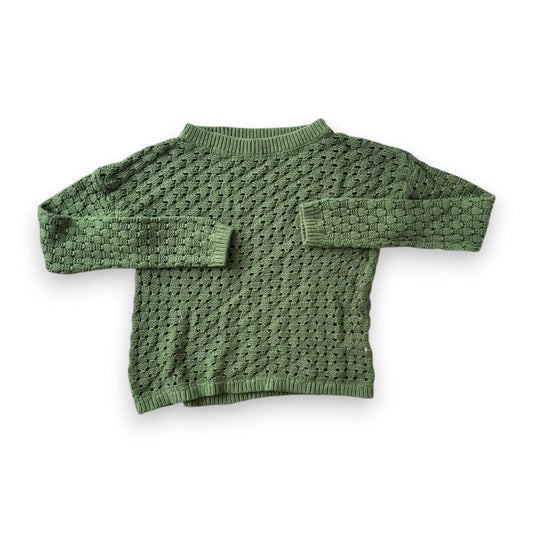 CHANDAIL MANCHES LONGUES TROUÉS VERT REITMANS SMALL