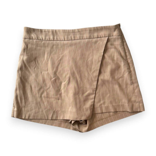JUPE SHORTS MARRON LIGNÉ BLANC DYNAMITE MEDIUM