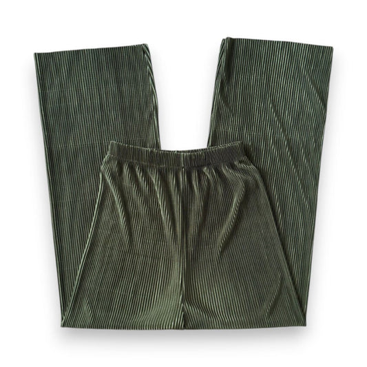 PANTALONS FROUFROU VERT TAILLE HAUTE MOULANT SMALL