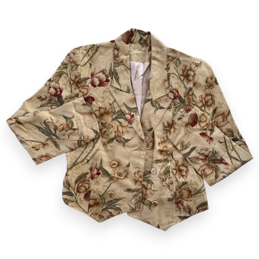BLAZER BEIGE AVEC FLEURS SMALL