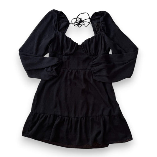 ROBE MANCHES LONGUES STYLE BLOUSE NOIR H&M MEDIUM
