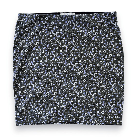 JUPE KAKI AVEC FLEURS SMART SET X-SMALL