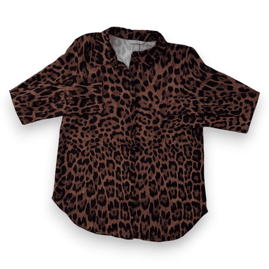 BLOUSE MARRON LÉOPARD H&M MEDIUM
