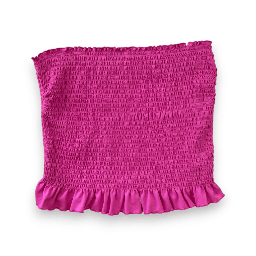 CROP TOP SANS MANCHES FROUFROU ROSE BLUENOTES X-LARGE