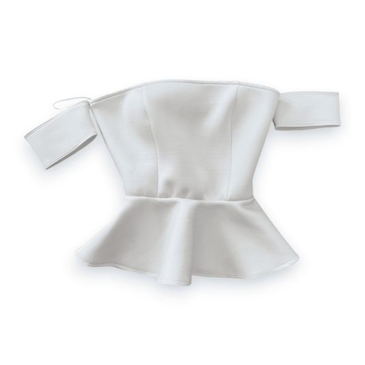 HAUT ÉPAULES NUES BLANC GUESS X-SMALL