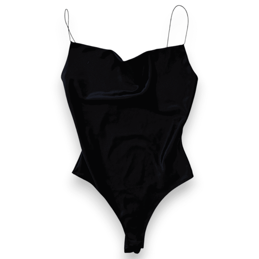 BODYSUITS CAMISOLE NOIR STYLE SATIN X-SMALL