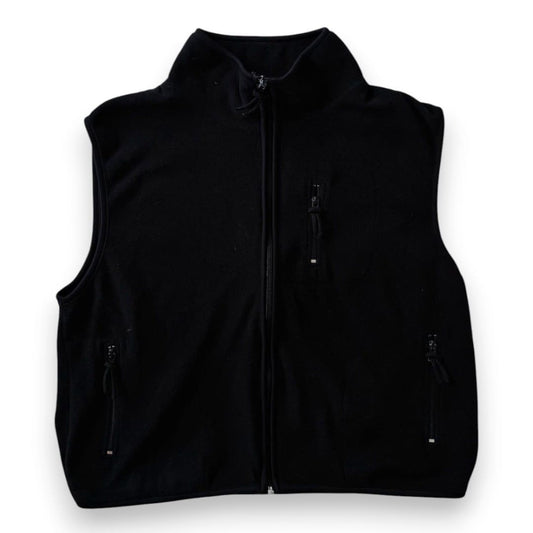 VESTE POLAR NOIRE SANS MANCHES MEDIUM