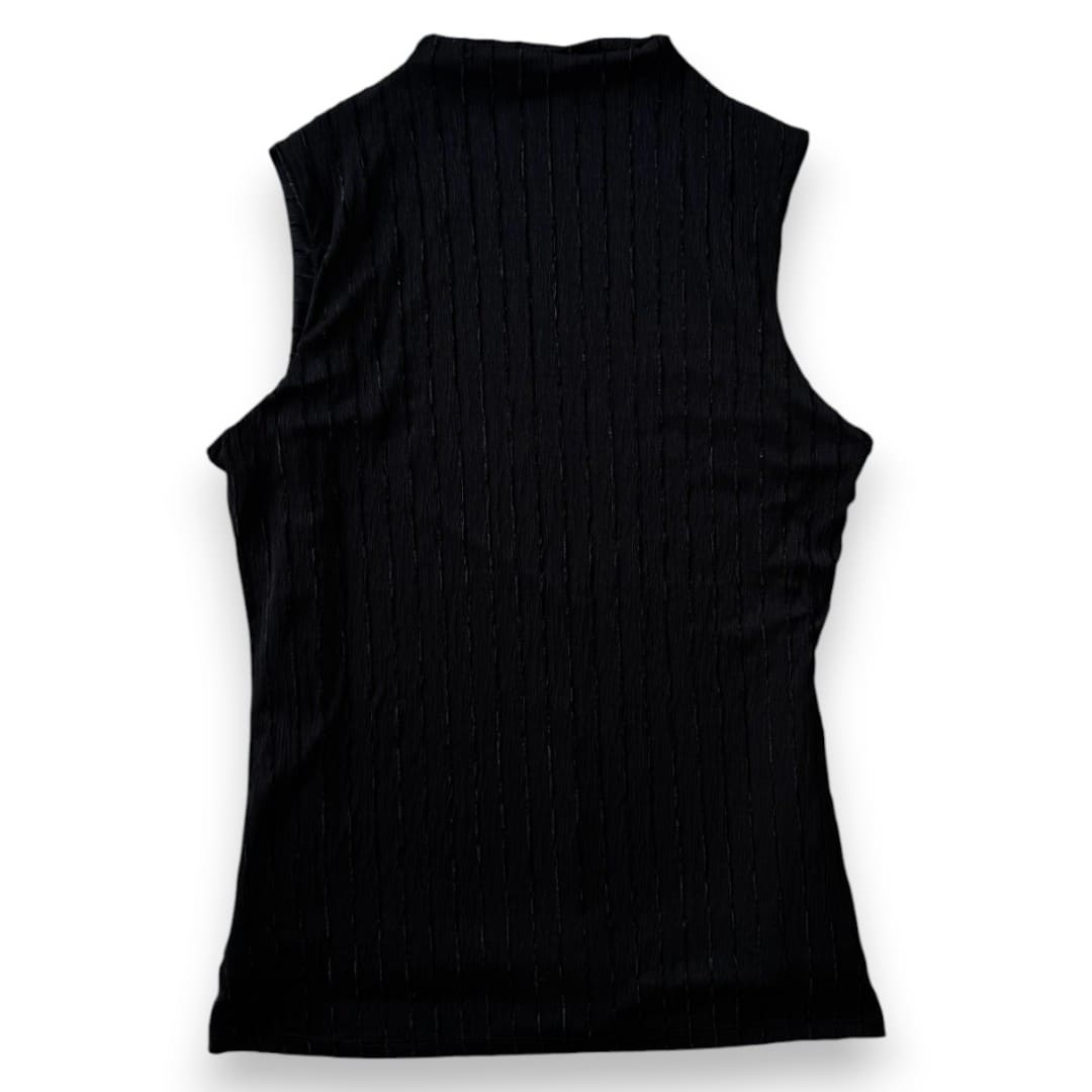 HAUT SANS MANCHES NOIR AVEC LIGNES SUZY SHIER X-LARGE
