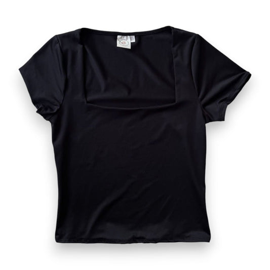 CROP TOP T-SHIRTS NOIR *DUPE ARITZIA* SMALL