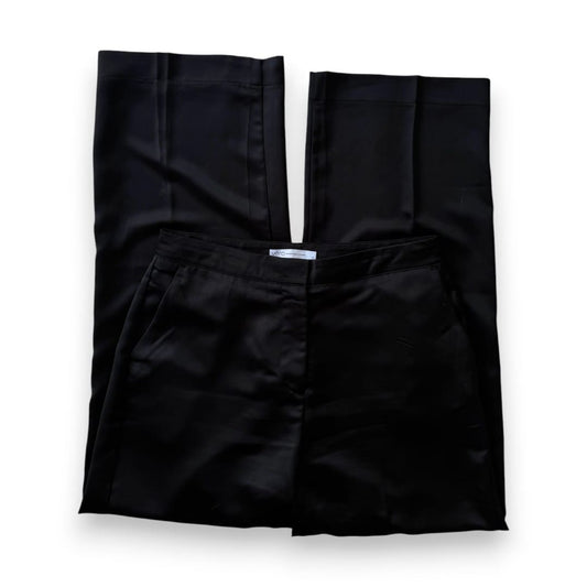 PANTALONS PROPRES TAILLE HAUTE NOIR SATIN VERO MEDIUM