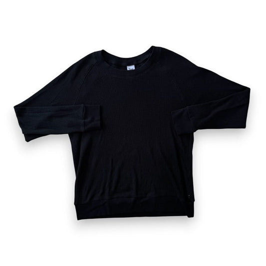 CHANDAIL MANCHES LONGUES NOIR GAUFRÉ TNA SMALL