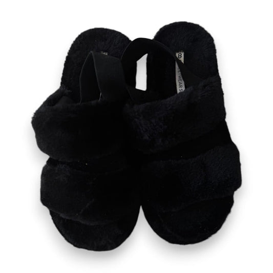 SANDALES PANTOUFLES NOIR STREETWEAR SOCIETY TAILLE 8