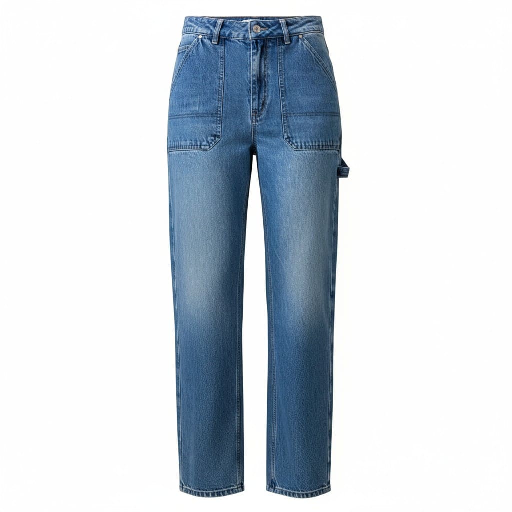 JEANS TAILLE HAUTE CARGO SIMONS SMALL
