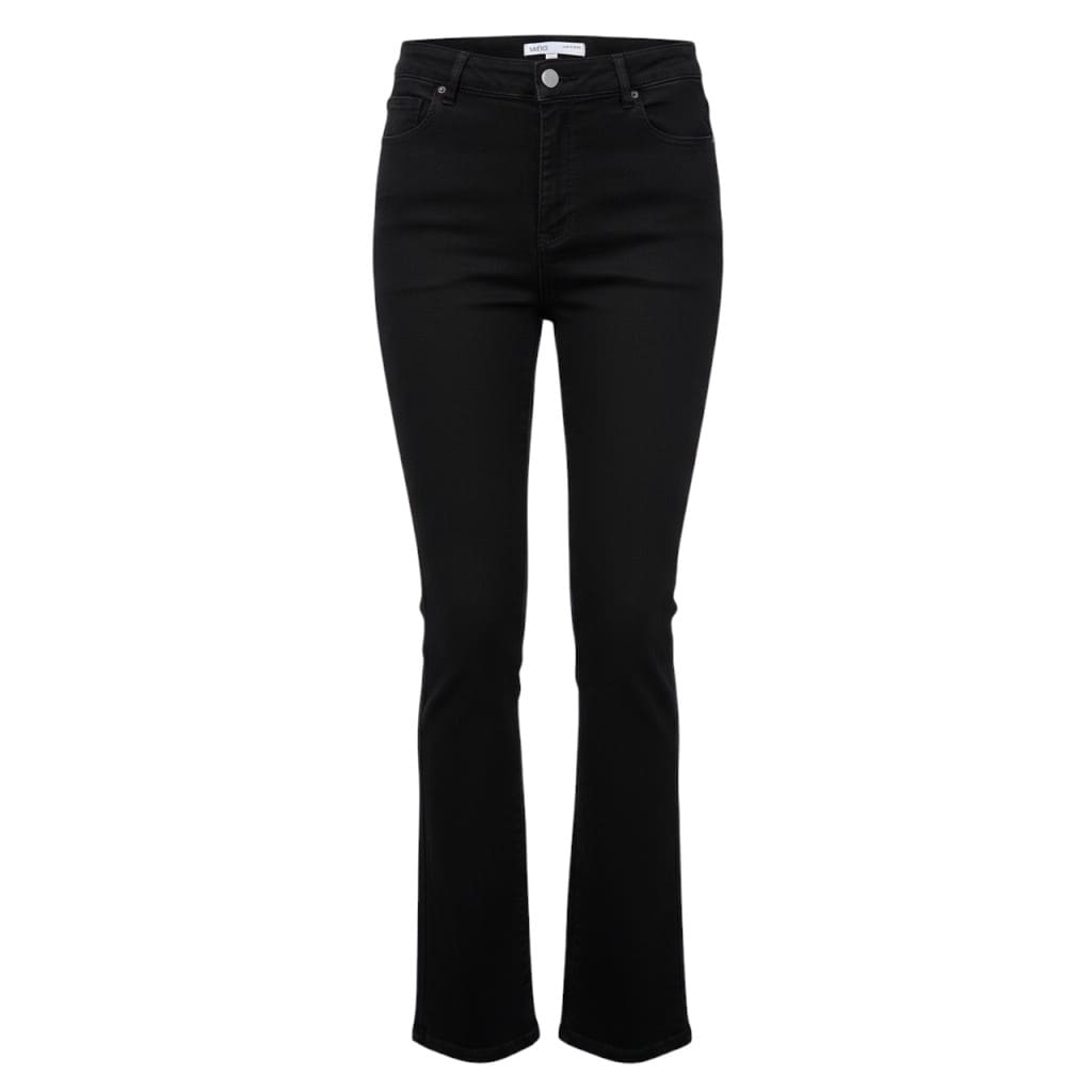 JEANS TAILLE HAUTE NOIR VÉRO PATTES ÉVASÉS LARGE