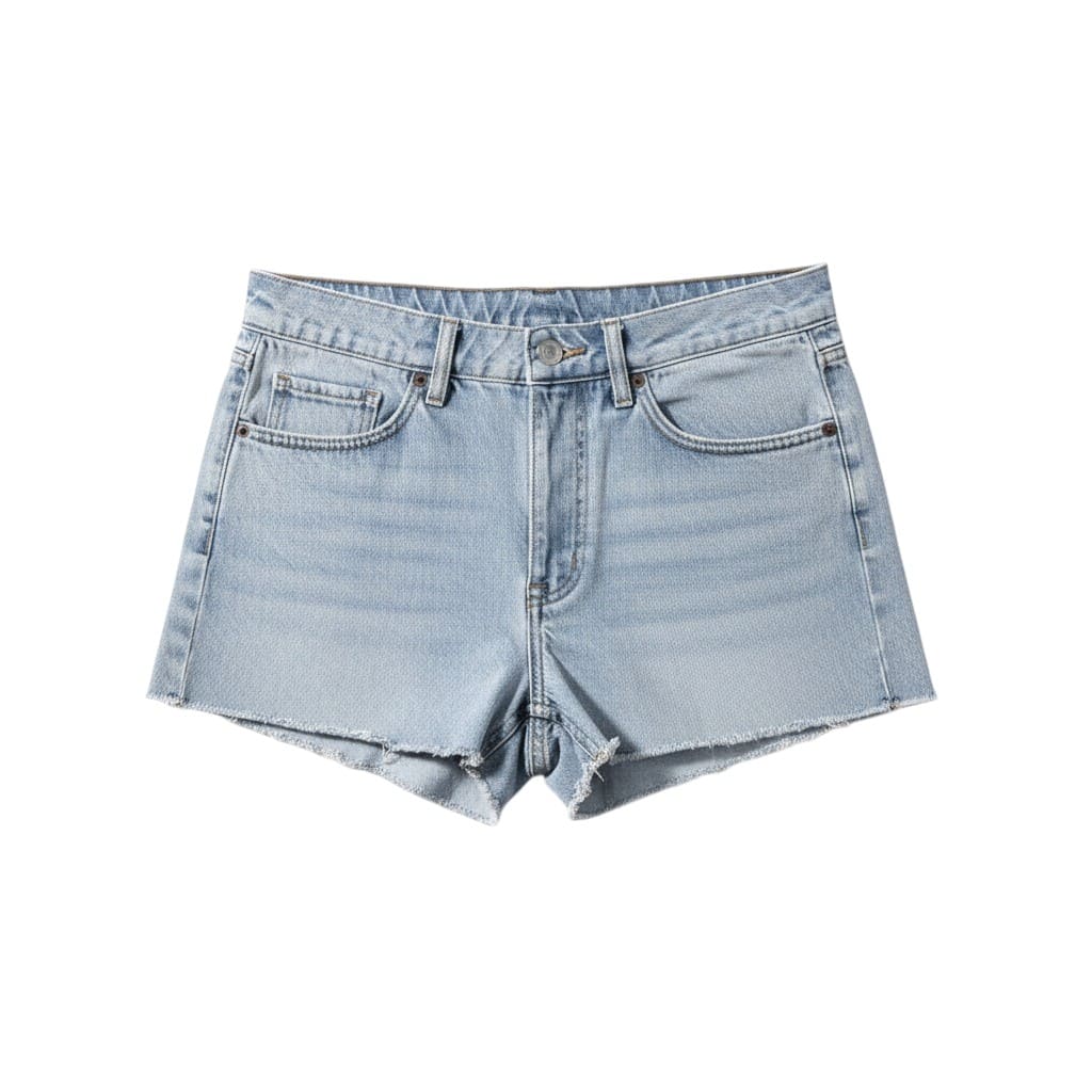 SHORTS EN JEANS TAILLE HAUTE PLUS PÂLE SMALL / MEDIUM