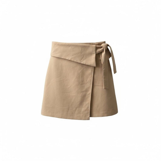 JUPE BEIGE TAILLE HAUTE ZARA X-SMALL