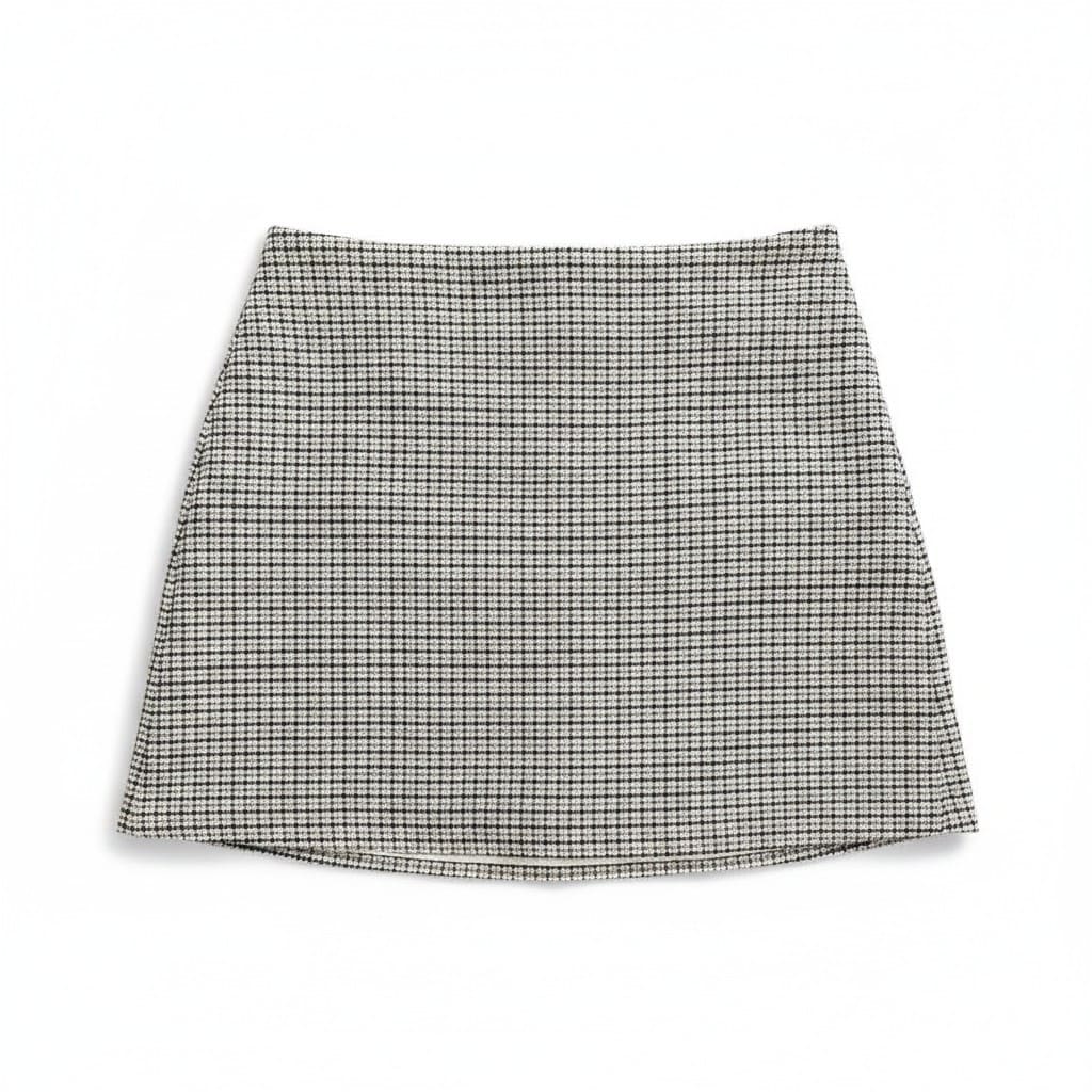 JUPE CARRAUTÉ BEIGE TAILLE HAUTE H&M X-SMALL