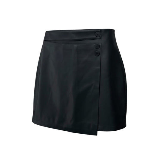 JUPE EN FAUX CUIR NOIR NEUVE TAILLE HAUTE ARDENE SMALL