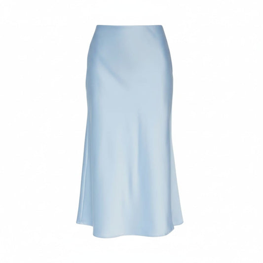 JUPE EN SATIN TAILLE HAUTE BLEU PÂLE DYNAMITE X-LARGE