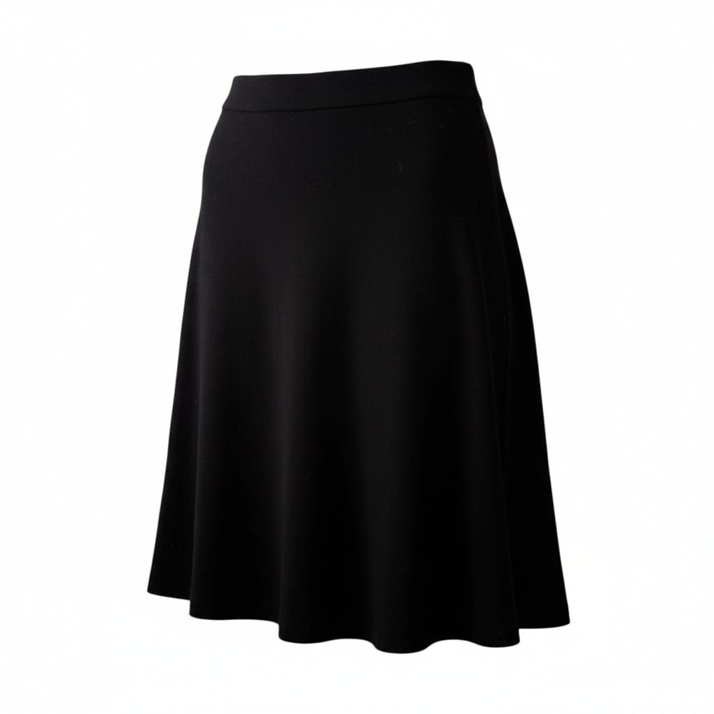 JUPE MI-LONGUE NOIRE TAILLE HAUTE BANANA REPUBLIC LARGE