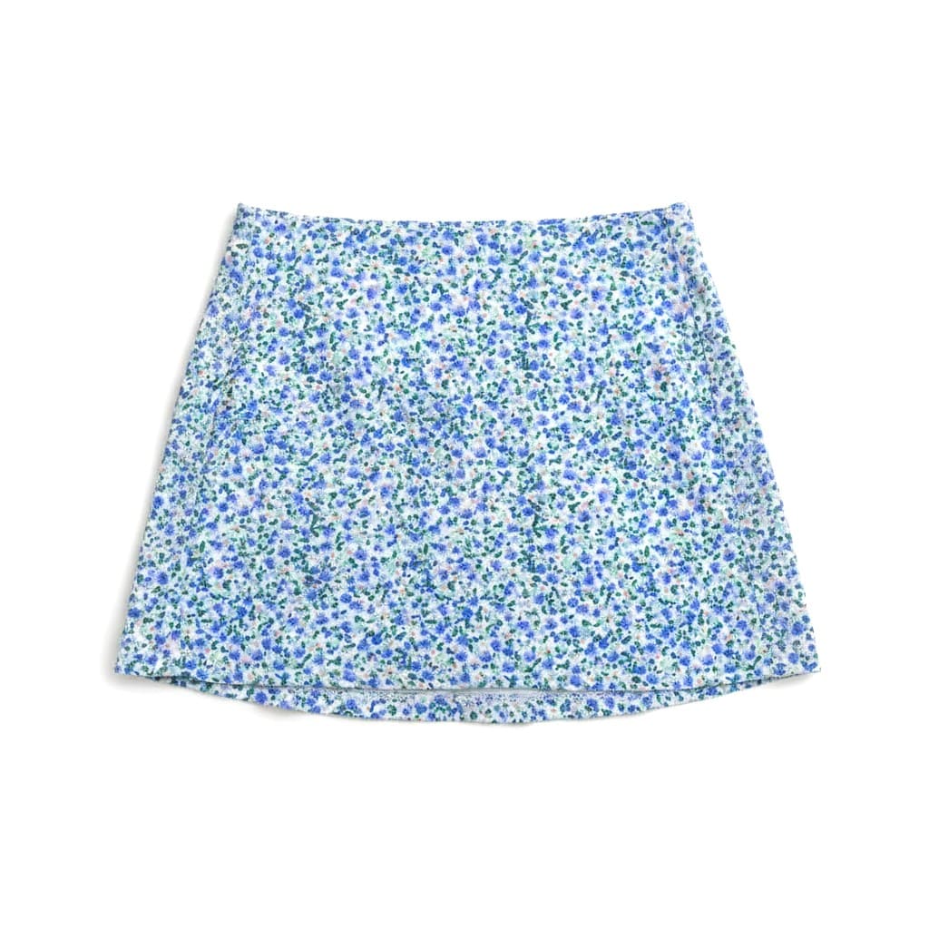 JUPE NEUVE FLEURS BLEU ARDENE X-SMALL