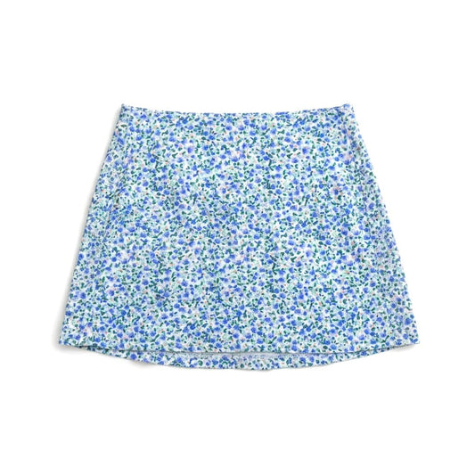 JUPE NEUVE FLEURS BLEU ARDENE X-SMALL
