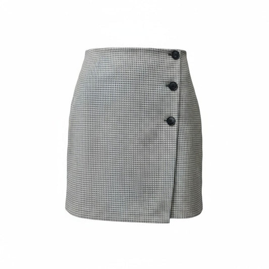 JUPE NEUVE TAILLE HAUTE DYNAMITE AVEC BOUTONS DIAGONALE MEDIUM