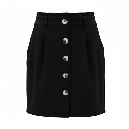 JUPE NOIRE NEUVE AVEC DES BOUTONS DYNAMITE MEDIUM