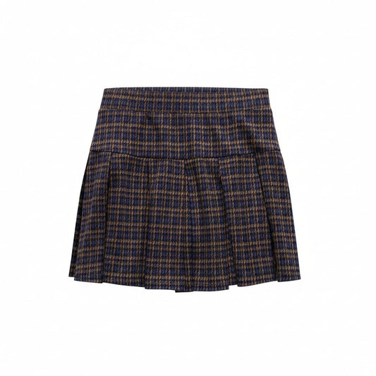 JUPE SHORTS MARRON ET BLEU AMERICAN EAGLE LARGE