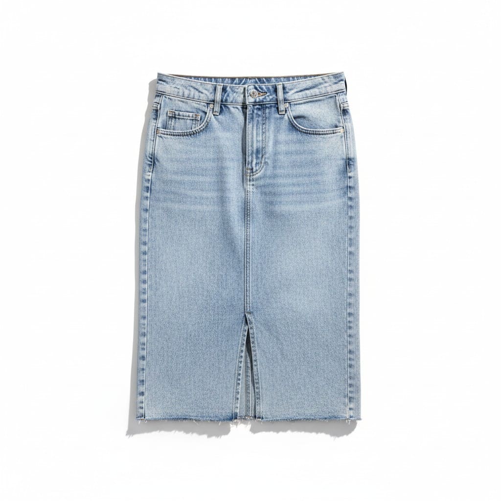 JUPE TAILLE HAUTE EN JEANS H&M SMALL