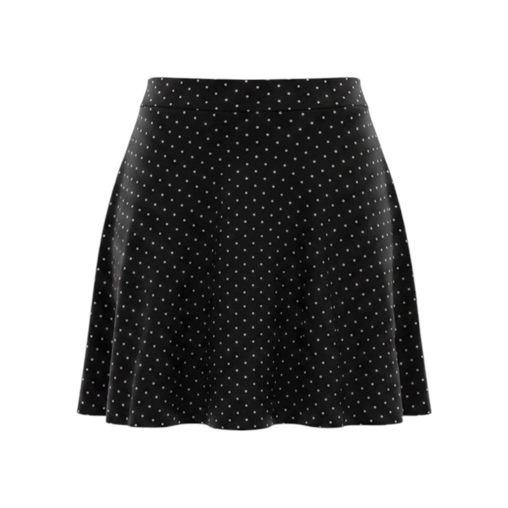 JUPE TAILLE HAUTE NOIR AVEC POINTS BLANCS REITMANS LARGE