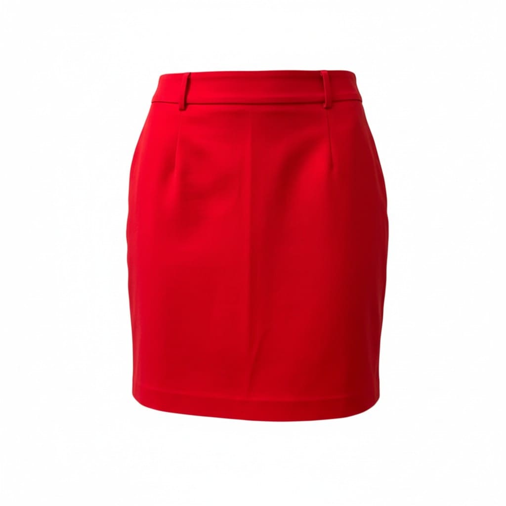 JUPE TAILLE HAUTE ROUGE H&M MEDIUM