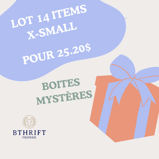 LOT 14 ITEMS X-SMALL POUR 25,20$ [A]